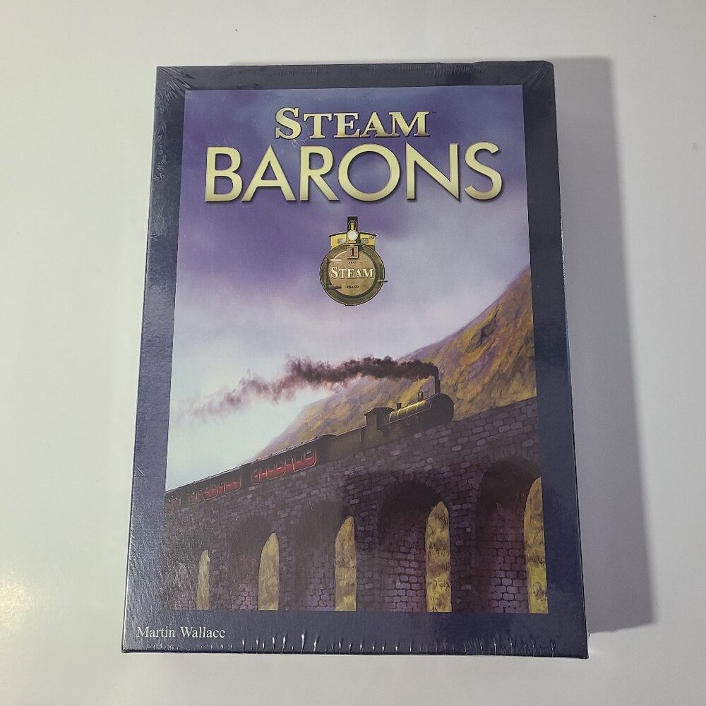 Steam Barons Railroad Game Martin Wallace Treefrog Mayfair 2009 New/Sealed